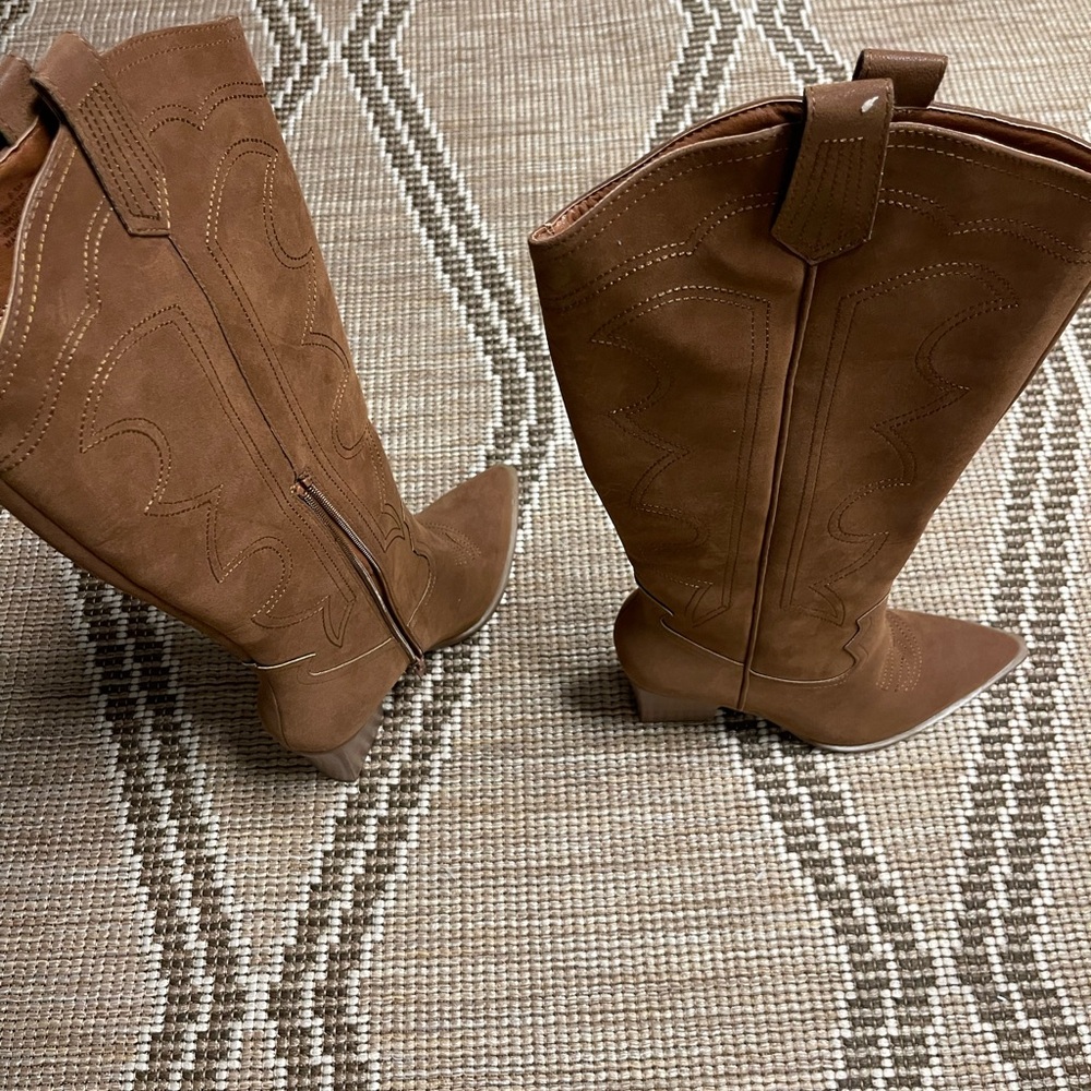 Brown Western Style Women's Boots